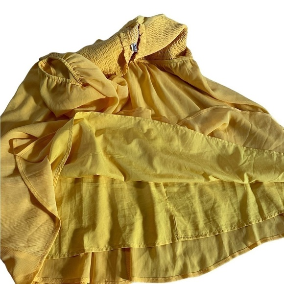 Byinns Sweetheart Neckline Dress Smocked Puff Short Sleeve Dress Size Large - Picture 14 of 17